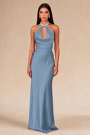 Seraphina Satin Maxi Evening Dress