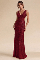 Valeria Sequin Backless Mermaid Gown