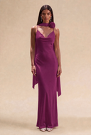 Isabella Satin Maxi Bridesmaid Dress