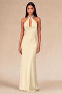 Seraphina Satin Maxi Evening Dress