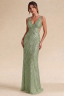 Valeria Sequin Backless Mermaid Gown