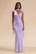 Isabella Satin Maxi Bridesmaid Dress