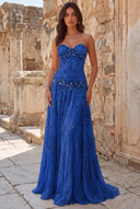 Aurora Beaded Mermaid Evening Gown
