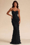 Seraphina 3D Floral Sequin Mermaid Gown