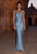 Lucinda Satin Maxi Bridesmaid Dress