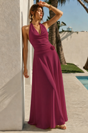 Lucinda Halter Cowl Neck Bridesmaid Dress
