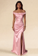 Aurora Satin Maxi Evening Dress