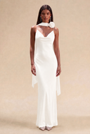 Isabella Satin Maxi Bridesmaid Dress