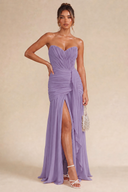 Seraphina Strapless Ruched Maxi Dress