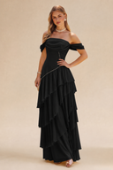Loveland Off-Shoulder Ruffled Bridesmaid Dress