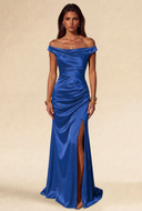 Aurora Satin Maxi Evening Dress
