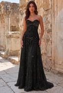 Aurora Beaded Mermaid Evening Gown