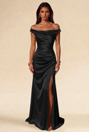 Aurora Satin Maxi Evening Dress