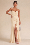 Seraphina Strapless Ruched Maxi Dress