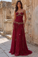Aurora Beaded Mermaid Evening Gown