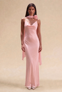 Isabella Satin Maxi Bridesmaid Dress