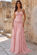 Aurora Beaded Mermaid Evening Gown