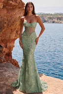 Aurora Strapless Corset Mermaid Gown