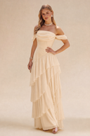 Loveland Off-Shoulder Ruffled Bridesmaid Dress