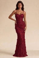 Seraphina 3D Floral Sequin Mermaid Gown