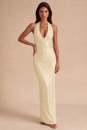 Cassiopeia Sequin Halter Prom Gown