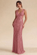Valeria Sequin Backless Mermaid Gown
