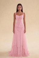 Valeria Beaded Mermaid Evening Gown