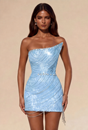 Lucinda Beaded Fringe Mini Dress