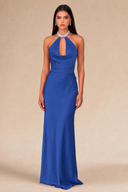 Seraphina Satin Maxi Evening Dress
