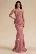 Isabella Strapless Sequin Mermaid Prom Gown