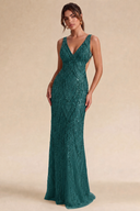 Valeria Sequin Backless Mermaid Gown