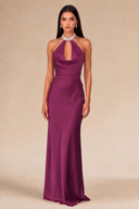 Seraphina Satin Maxi Evening Dress