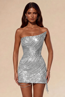 Lucinda Beaded Fringe Mini Dress