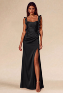Lucinda Satin Maxi Bridesmaid Dress