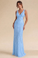 Valeria Sequin Backless Mermaid Gown