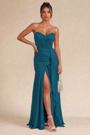 Seraphina Strapless Ruched Maxi Dress
