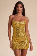 Aurora Sequin Bead Mini Dress