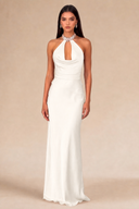 Seraphina Satin Maxi Evening Dress
