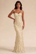Seraphina 3D Floral Sequin Mermaid Gown