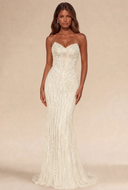 Lucinda Strapless Beaded Mermaid Gown