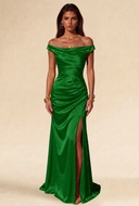 Aurora Satin Maxi Evening Dress