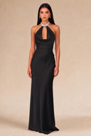 Seraphina Satin Maxi Evening Dress