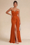 Seraphina Strapless Ruched Maxi Dress
