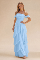 Loveland Off-Shoulder Ruffled Bridesmaid Dress