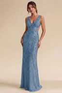 Valeria Sequin Backless Mermaid Gown