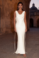 Lucinda Satin Maxi Bridesmaid Dress