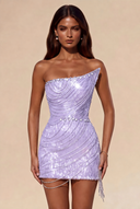 Lucinda Beaded Fringe Mini Dress
