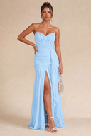 Seraphina Strapless Ruched Maxi Dress