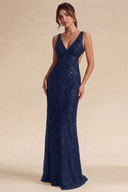 Valeria Sequin Backless Mermaid Gown