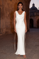 Lucinda Satin Maxi Bridesmaid Dress